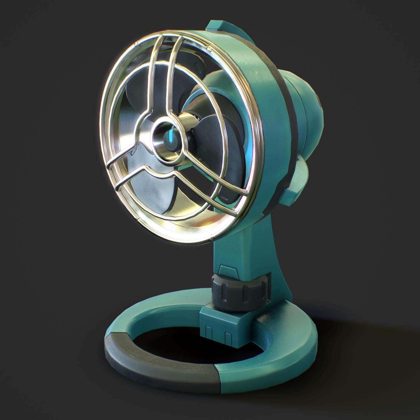 A render of an overwatch styled fan